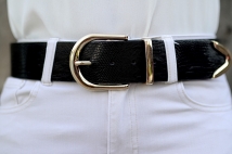 belt black crockoo