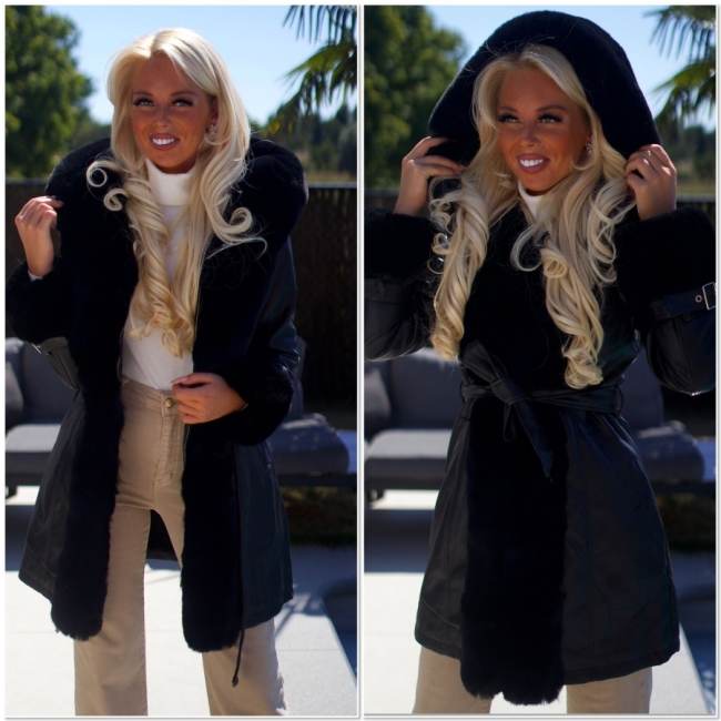 Veste noir laiderlook