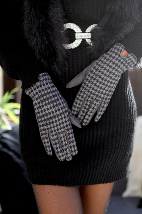 Handschoenen grey black