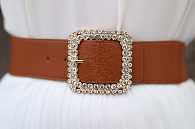 Centure camel strass