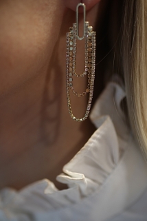 oorbellen gold chain