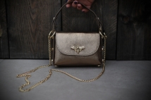 crossbody leather champagne
