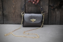 crossbody leder grey/silver