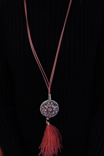 neckless red/pink