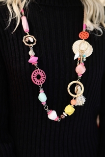 neckless pink multi
