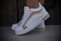 Sneaker white/gold