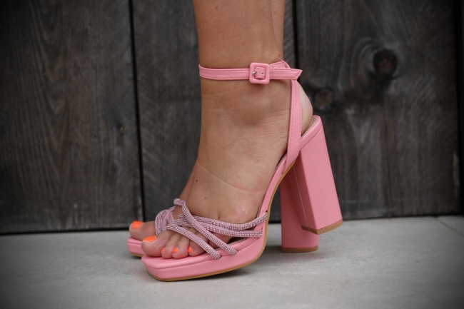 Heels Pink strass
