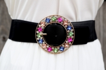 belt black/gold multi