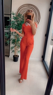 Classic pants red