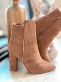 boots heels camel/strass