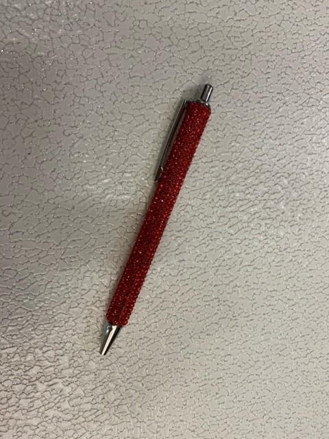 balpen rood strass