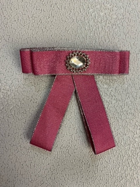 pin fushia strass