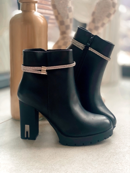 Boots Black strass