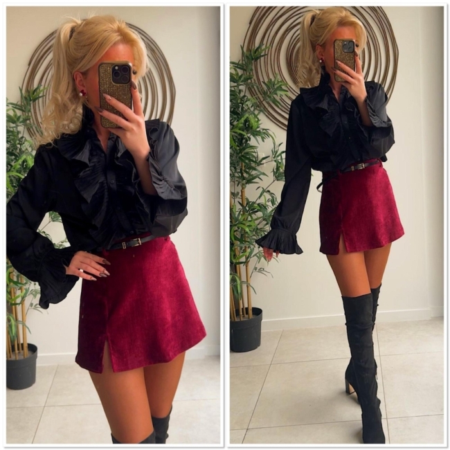 blouse black frull