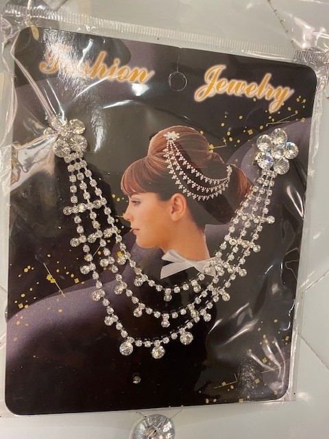accesoires d/cheveux chignon silver strass