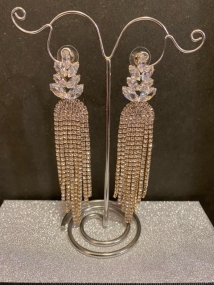 earings gold strass
