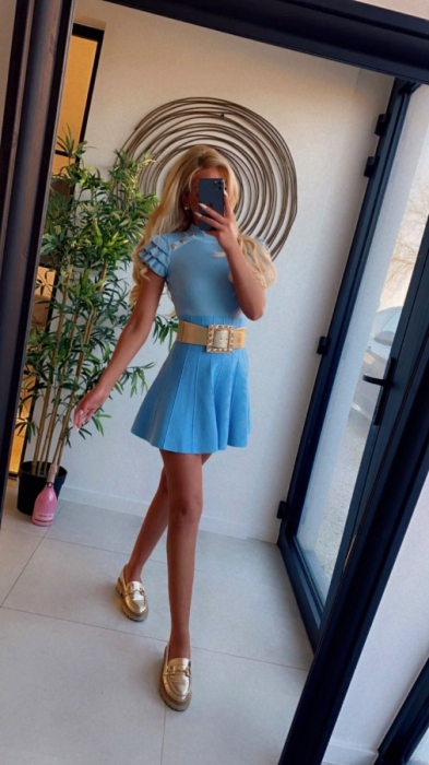 skirt light blue