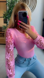 pull pink/manche dentail
