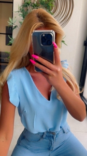 blouse light blue