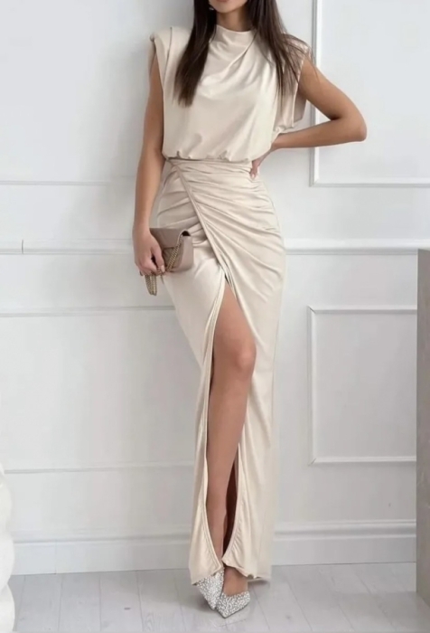 long dress beige