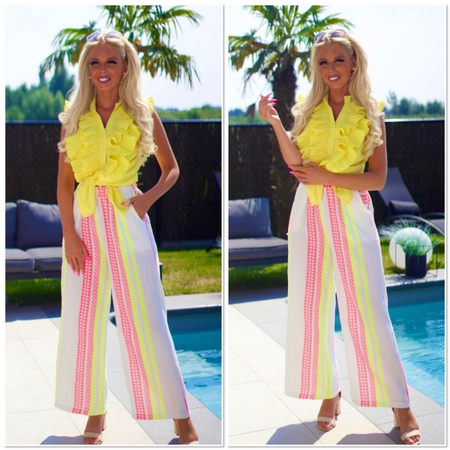 blouse/top jaune frull