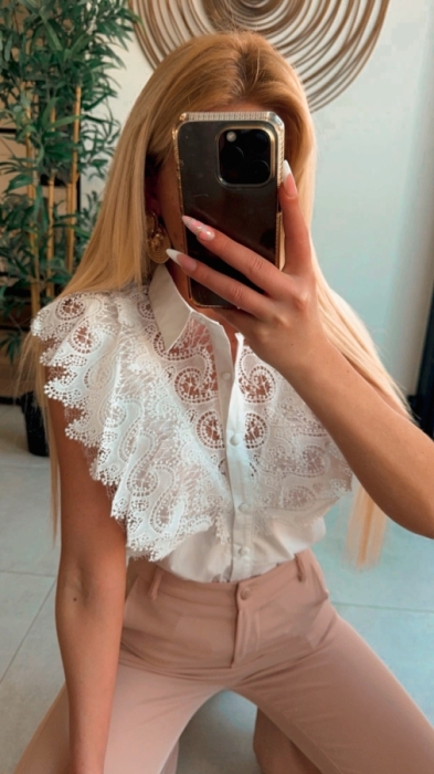 blouse/top white side