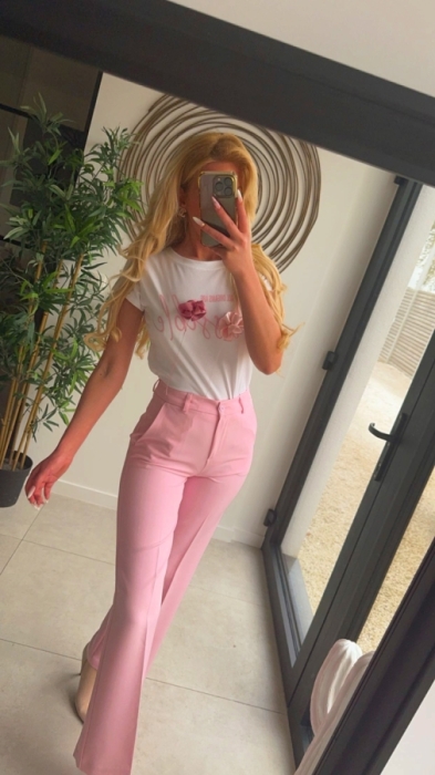 classic pants roze