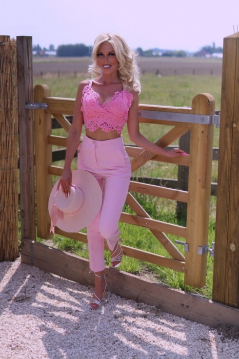 classic pants rose clair