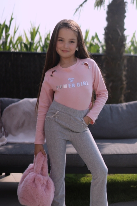 Pull roze power Girl