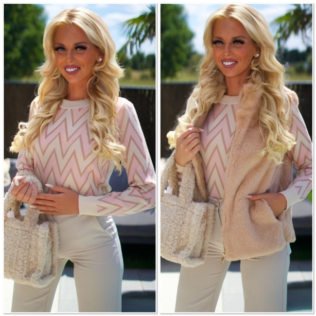 Pull Creme pink