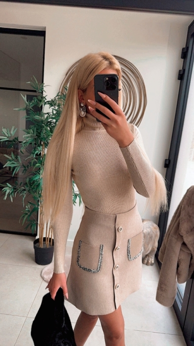 Rok Taupe Botton