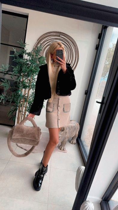 Rok Taupe Botton