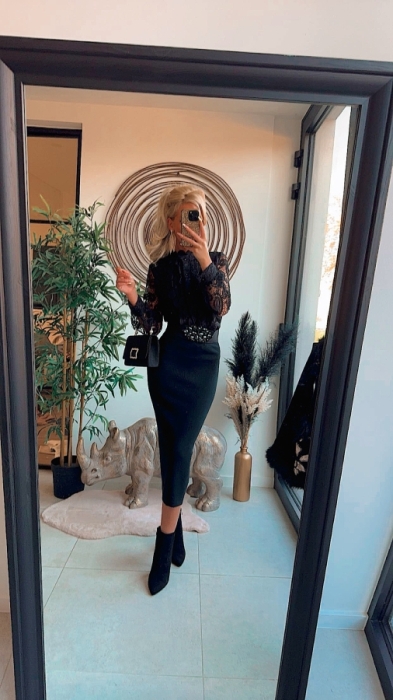 Blouse black