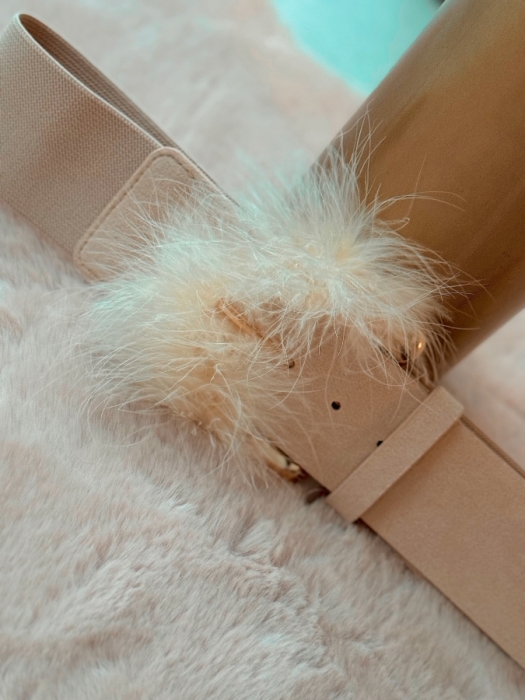 Riem creme faux fur
