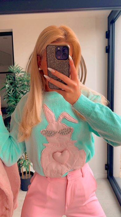 Pull Mint pink