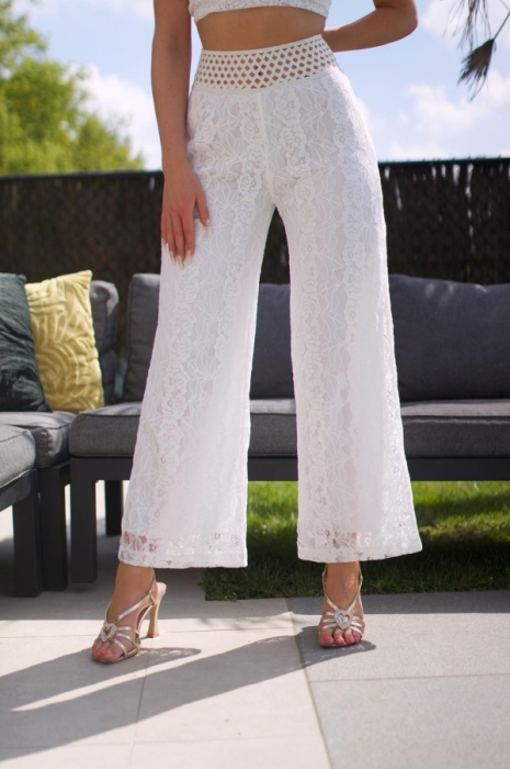 Broek wit bohème 
