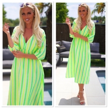 Dress Green yellow fluo