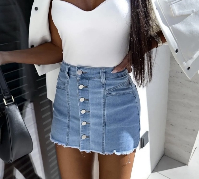 Jupeshort jeans 