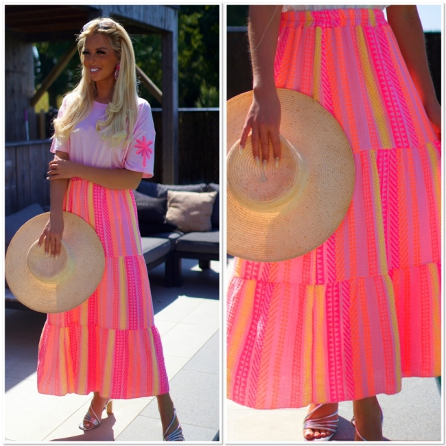 T shirt Light pink palmtree 