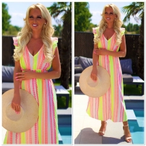 Dress White multicolor 