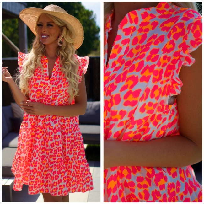 Robe orange pink leo