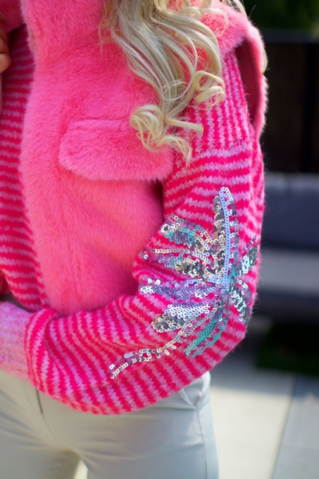 Pull fushia - Silver 