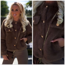 Jasje marron golden button 