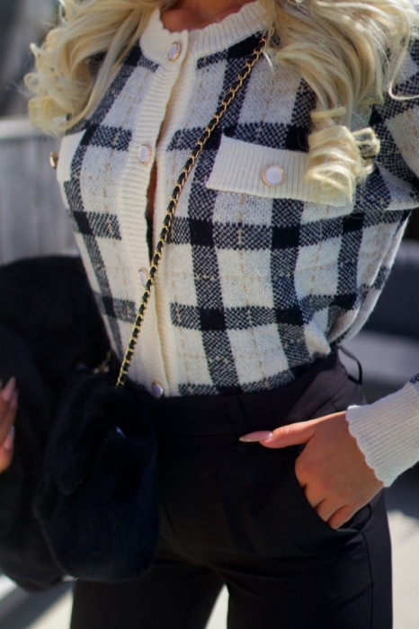 Pull gilet noir carro