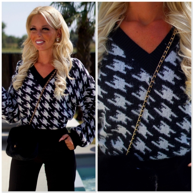 Pull black White caro