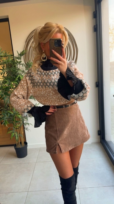 Pull beige leoo 