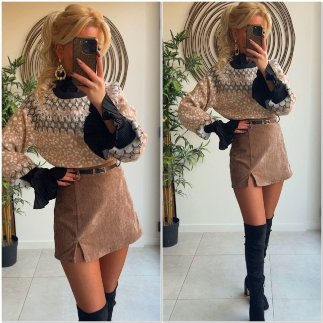 Pull beige leoo 
