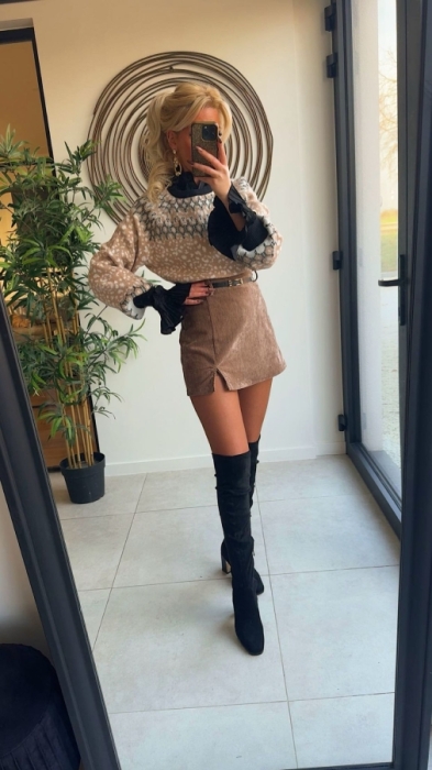 Pull beige leoo 