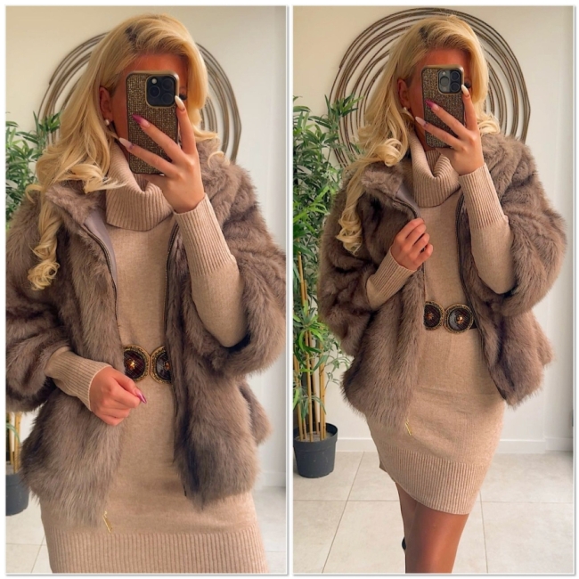 Kleed beige koll