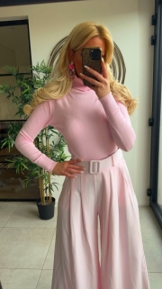 Pull koll rose bonbon